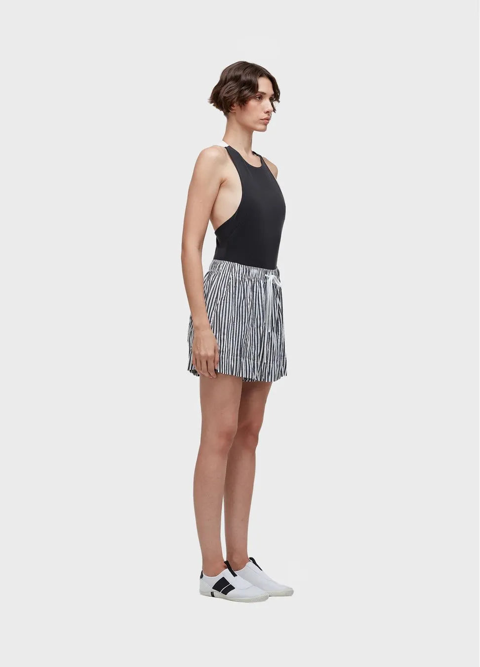 Short Wrinkle Tricoline Fio Tinto