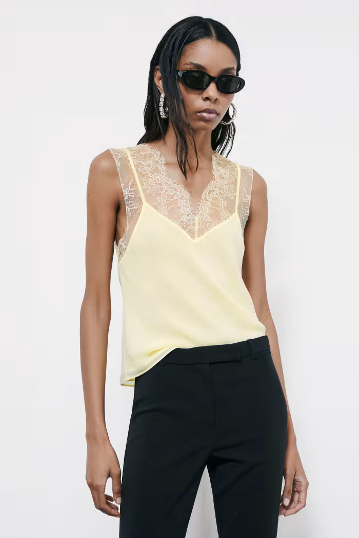 Top com detalhes de renda