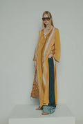 CAFTAN EM TECIDO DE LAMÉ