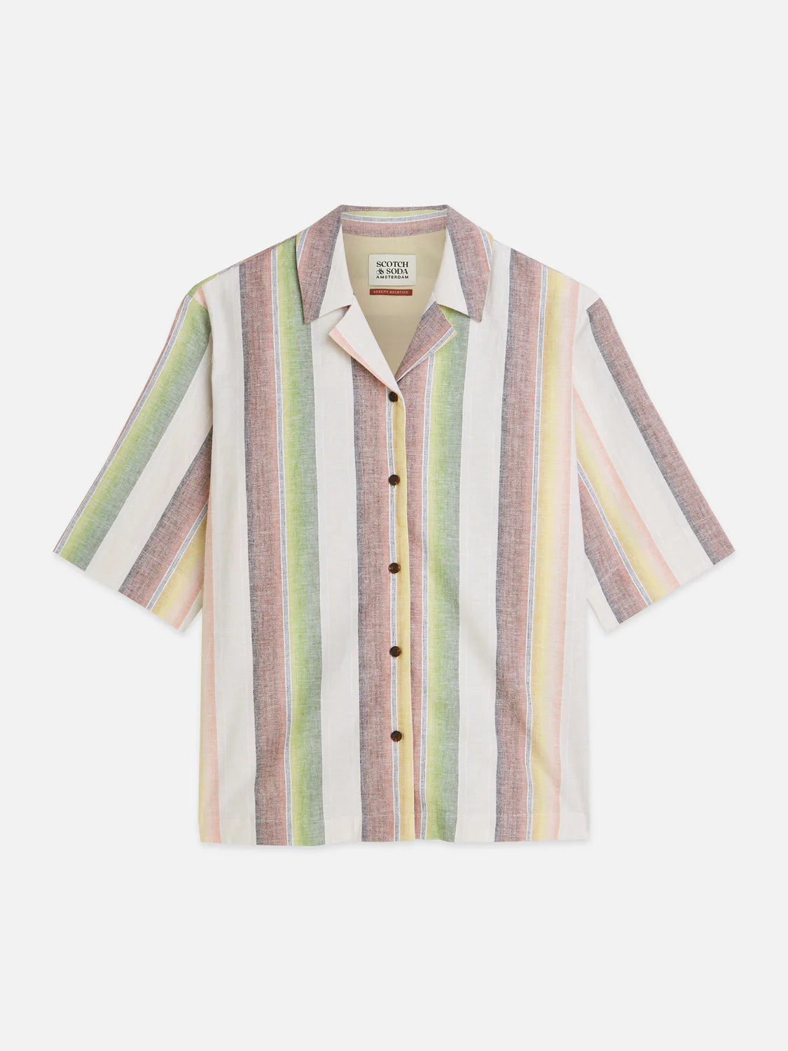 CAMISA ÀS RISCAS DE MANGA CURTA