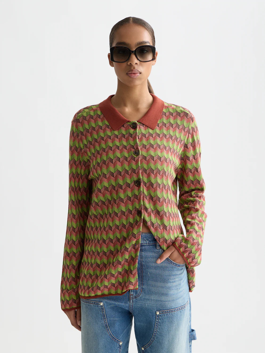 CASACO EM MALHA JACQUARD