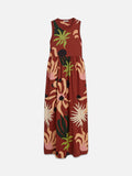 VESTIDO MIDI DE ALÇAS ESTAMPADO