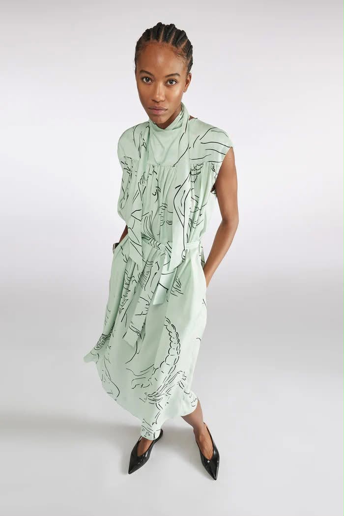 Vestido com padrões