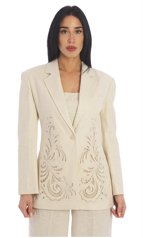 Blazer em linho Twinset